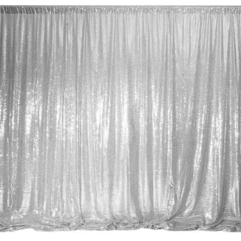Silver sequin backdrop